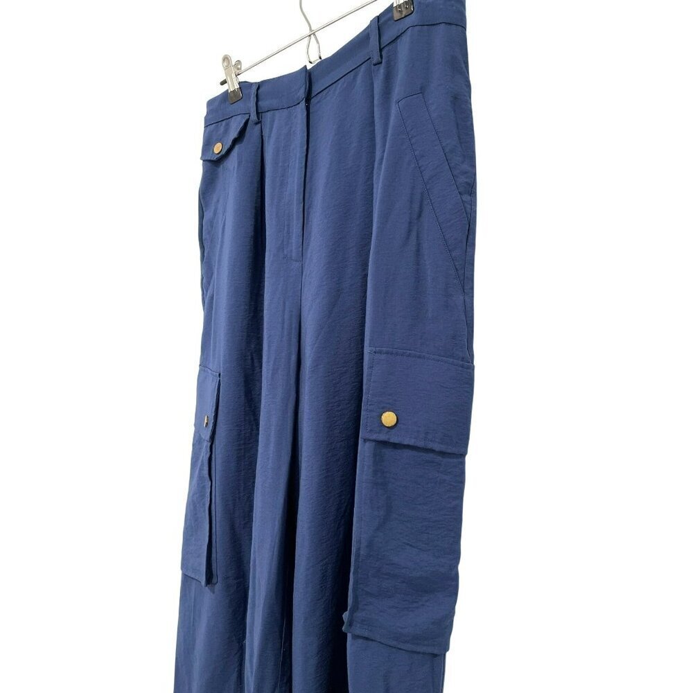 Ramy Brook Size 10 Emil High-Waisted Wide-Leg Cargo Pants NWT - Picture 7 of 11